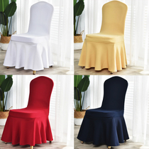 Thickened hotel chair cover restaurant hotel conference room banquet special elastic seat stool set custom