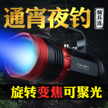 Cavalier even night fishing light fishing light yellow light purple light stand for ultra bright fish light blue light bright light luminous four light source