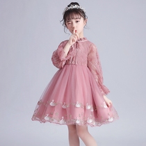 Next win dress girls summer 202020summer princess skirt early autumn new fresh foreign style fluffy yarn