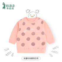 Dress childrens clothing spring new childrens clothes girls sports pullover single piece casual foreign-like shirt 1-4 years old