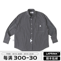 LAPRIMA 21AW PLAID LS SHIRT plaid long sleeve shirt CITYBOY tooling Wang Xinketong