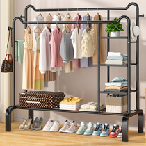 Drying rack floor floor indoor double pole simple cat ear home bedroom hanging hanger balcony vertical clothes rack