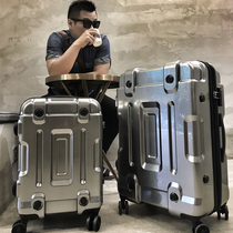 Personality aluminum frame Korean luggage universal wheel men and women Universal password box trend fashion hard case travel trolley case