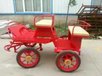 Pony Horse Small Sightseeing Carriage Sports Leisure Schetland Pony Mini Carriage Debao Pony Trolley