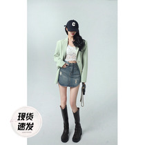 Barbie Aunt Outline Shape Suit Jacket Woman Spring Fall New Thin Section Korean Version Loose Casual Little West Suit Jacket