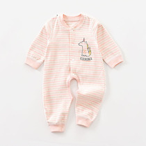 Baby baby jumpsuit crotch romper spring and autumn 0-2 years old newborn clothes long sleeve romper baby climbing suit