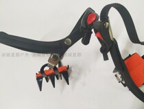 SUOERGE TOP outdoor ice anti-skid walking seven teeth single buckle easy buckle crampon wear convenient one hand adjustment