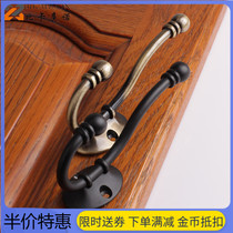 Hanging clothes hook antique copper old wardrobe bathroom simple new product European toilet upper and lower hook black American