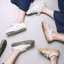 NOVESTA mens and womens casual low-top canvas shoes plastic-soled Slovak handmade shoes ins retro white shoes