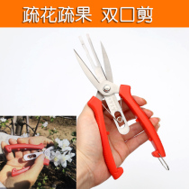 Flower sparse fruit double-edged double-cut stainless steel Apple tree pear tree fruit flower fragrance scissors garden farming tools