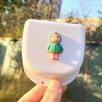 Holder Box Cartoon Cute Children Braces Box Portable Orthodontic Straightener Case Containing Dental box Carry-on