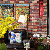 Cultural fossil red cultural brick red brick villa background wall antique brick balcony garden brick colored brick cement brick