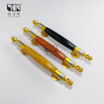 European-style solid wood handle small handle cabinet wooden door handle Chinese Villa sliding door sliding door handle