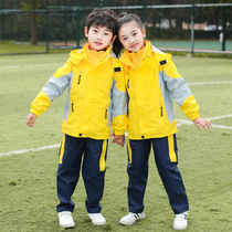 Primary school uniforms Autumn winter clothing Childrens class English Breeze Kindergarten Garden Clothes Teacher Submachine Clothing Three Sets Cashmere