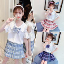 jk uniform dress copyrighted summer girls full 12 year old children foreign air primary school Wind JK 100 pleats dresses
