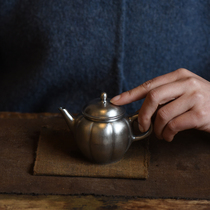 Jingdezhen silver color tea pot Japanese coarse pottery small teapot Kung Fu Tea made of old quaint cloud by a single pot household