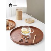 household kung fu tea set tray living room japanese style tea tray dish wood tea tray cup tray