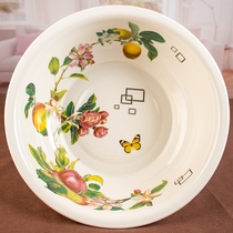 Thickened double enamel basin Old-fashioned enamel basin foot bath wash wedding basin basin 36cm washbasin