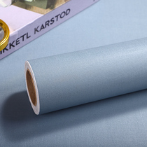 Blue Macaron Pure Color Grey Blue Wall Paper Self Adhesive TV Background Wall Stickers Waterproof renovation When its time to stick wallpaper