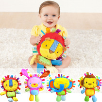 happy monkey plush rattler toy with BB device to appease doll lion elephant rabbit monkey