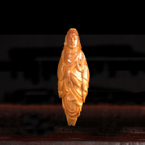 (Ex-gratia) 1 6 * 4 9cm < Guanyin > Nuclear engraving single-grain hanging pendant Wen playing with a gift