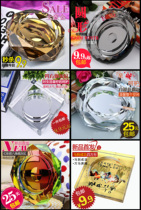 Crystal ashtray large practical European-style living room household square round personality creative custom LOGO gift