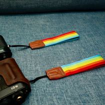 Side axis Camera Digital Camera Universal Rainbow Stripe Camera Hand rope Wrist Strap Hand strap