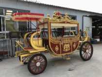 Royal European carriage scenic reception solicitation tourism can be changed to four-wheeled electric European retro carriage rental