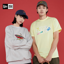 New Era New Era New China Embroidery Loose Short Sleeve Letters Mens Trend T-Shirt Female Couple Breathing Cool New Products