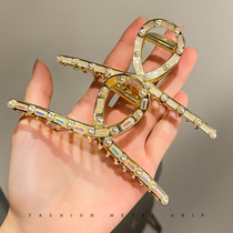 Net Red Hair Clip Head Accessories Hair Clip Rear Brain Spoon Mesh Red 2022 New Hair Catch Clip Woman Summer Large Shark Clip