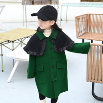 Childrens clothing in autumn and winter coat for childrens wool clothes for boys and girls net red long thickening little girls fashion clothes