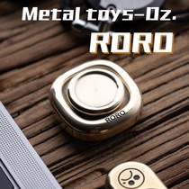 Little girl DZ RORO Fingertip gyro Fangyuan yellow copper adult decompression boring toy portable rotation edc