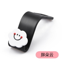 Car adhesive hook seat back hidden license plate decoration small brand car rear seat cartoon small adhesive hook interior supplies