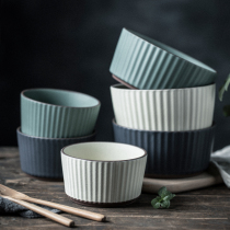 That is a single home Nordic creative simple rice bowl noodle bowl soup bowl big bowl instant noodle bowl ceramic rice bowl