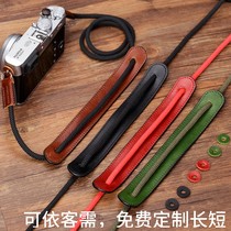 Cowhide micro single camera shoulder strap decompression belt Fuji X100F XT20 XE3 XH1 XPRO2 mountain rope strap