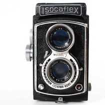 The second-hand test camera SOCAFLEX camera 120 pairs of anti-film film mechanical camera shutter is normal