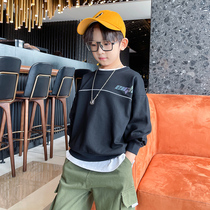 Boy Yangqi Wei clothing Qiuwei CUHK Tong 2021 Chunqiu New childrens autumn clothes The handsome qi Boy Scout Boy Clothing Tide