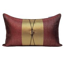 New Chinese-style model room by bag sofa pillow gold red horn buckle buckskin rope fashion waist pillow