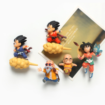 Creative three-dimensional Dragon Ball Flying Wukong refrigerator sticker refrigerator home decoration tile message post