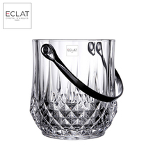 France imported creative crystal glass red wine wine ice bucket Champagne ice bucket portable carved flower household ice bucket