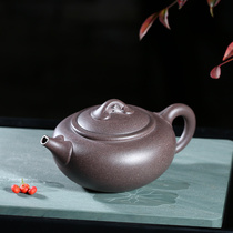 Ju Sha Tang Yixing original mine purple sand teapot famous handicraft master collection Kung Fu tea with bottom slot green concentric