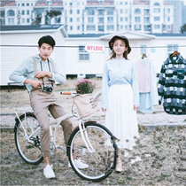 New photo studio wedding theme photography clothing Japanese small fresh Korean photo couples clothing travel photography street photography casual wear