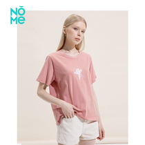 NOME Nomi Womens Dress Short Sleeves T-shirt Loose Embroidered 100 Lap Arts and Ins WPPX0081