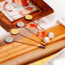 Tangrabbit Rabbit Handmade Diy Ornament Accessories Material Brooch Pearl Lined with Shoulder Sweater Scarf button Large pins