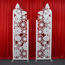 New wedding props iron screen wedding butterfly screen decoration background window decoration floral arrangement ornaments