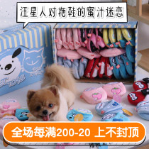 Wang Xing has a honeydew fascination with slippers ~ Taiwan Amy Carol slippers Family plush vocal toy