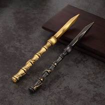 Tea Knife Pure Copper Hand Pu-erh Tea Knife Kung Fu Tea Set Accessories Zero Deserve Tea Cake Black Tea Tea Cone Crowbar Tea Needle Tea Needle