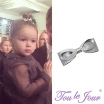 Toulejour hot selling children accessories bright silver color handmade all-inclusive baby hair accessories hairclip clip