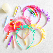 Net red Europe and the United States wind hair band Birthday decoration scene decoration party crown headdress activity gift girl year-old