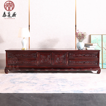 Redwood TV cabinet combination living room new Chinese antique floor cabinet bedroom small apartment solid wood short cabinet South American sour branch Wood